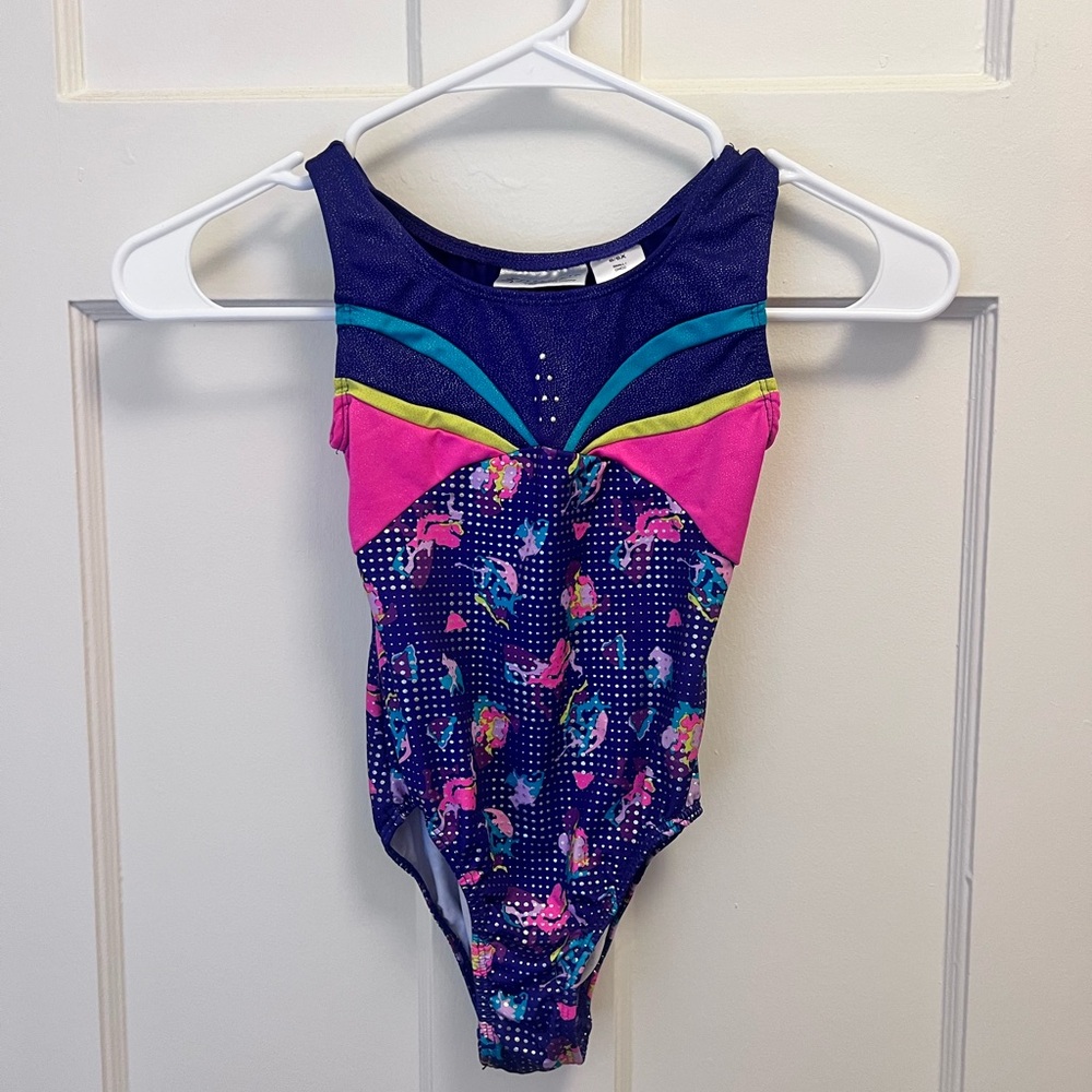 Girls size 6 Danskin Kids Multicolor Gymnastics Leotard